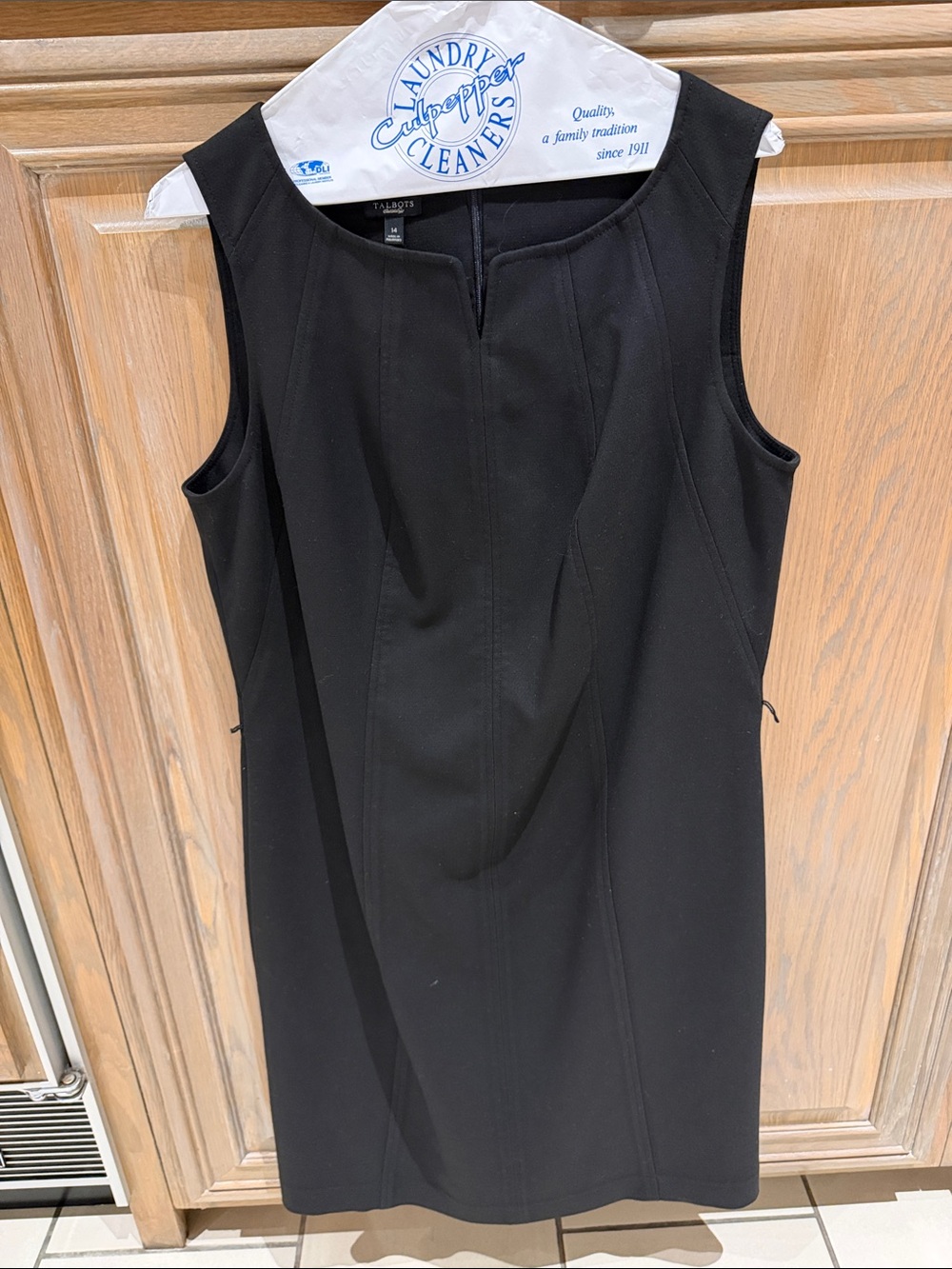 Talbots Black Shift Dress